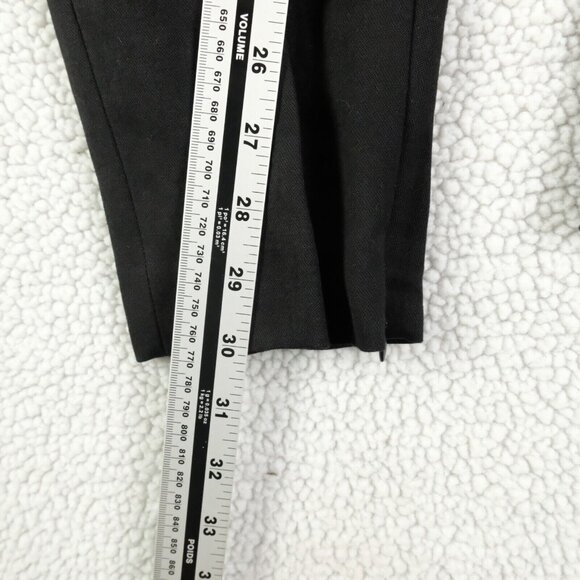 Peachoo Krejberg Dress Pants Womens 44 Black Slim Fit Trousers Viscose Linen - Picture 9 of 14